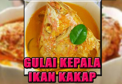 GULAI KEPALA IKAN KAKAP MAKANAN LEZAT RUMAHAN