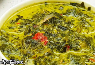 Masakan Daun ubi tumbuk